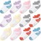CozyWay Baby Girl Socks With Grippers - Non Slip Ankle Grip Socks for Girls Babies Infants - Soft Comfy Cotton - For Ages 1-11 Months - Multi Color - 12 Pack